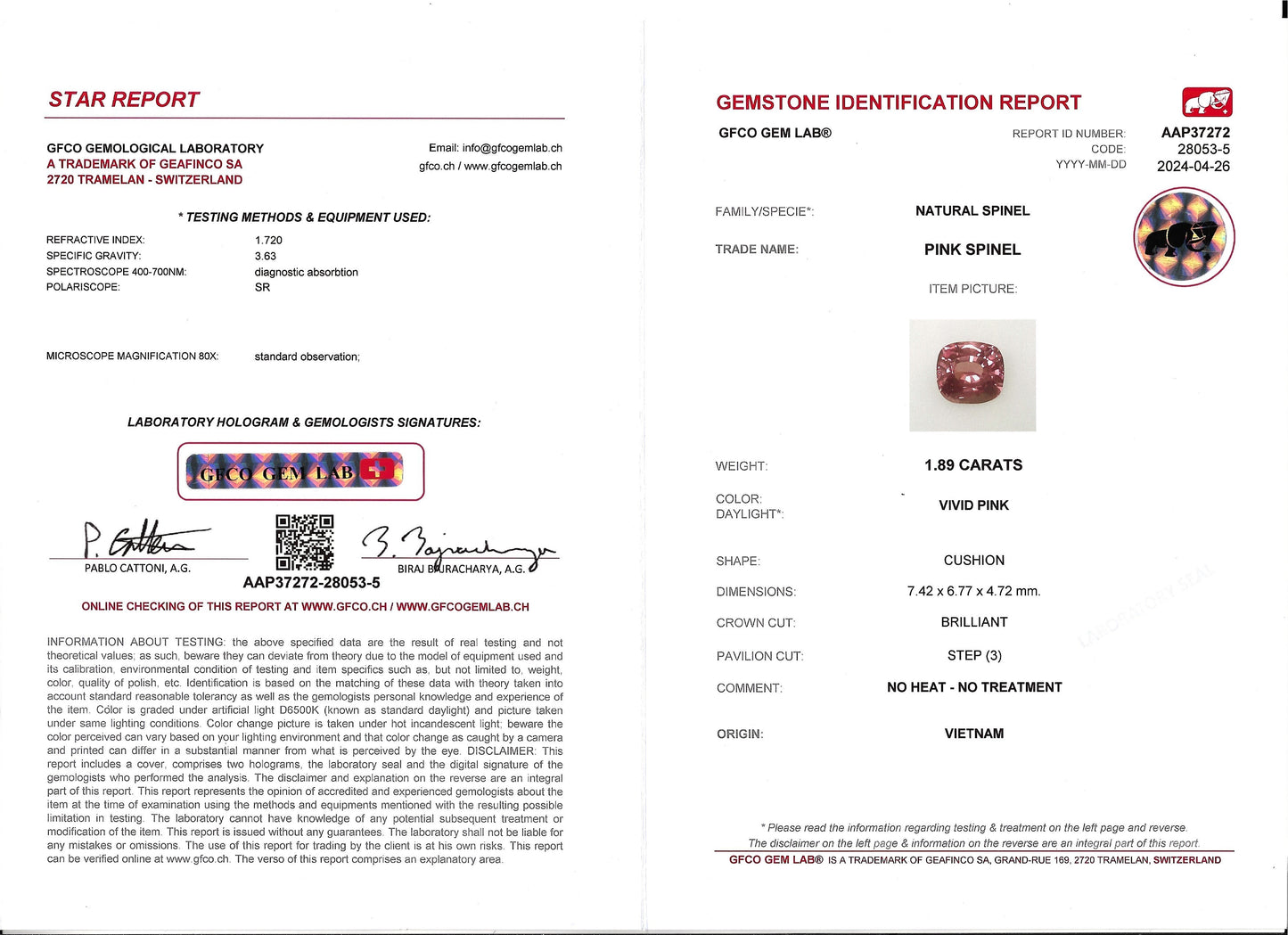 Spinel 1.89 - Vietnam