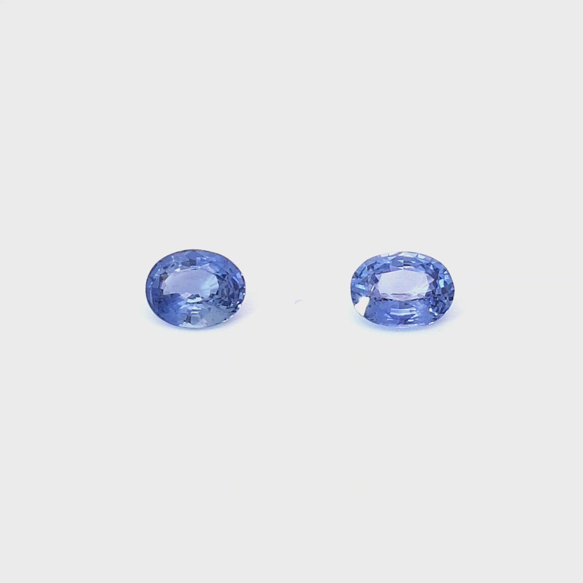 Sapphire Unheated pair earrings