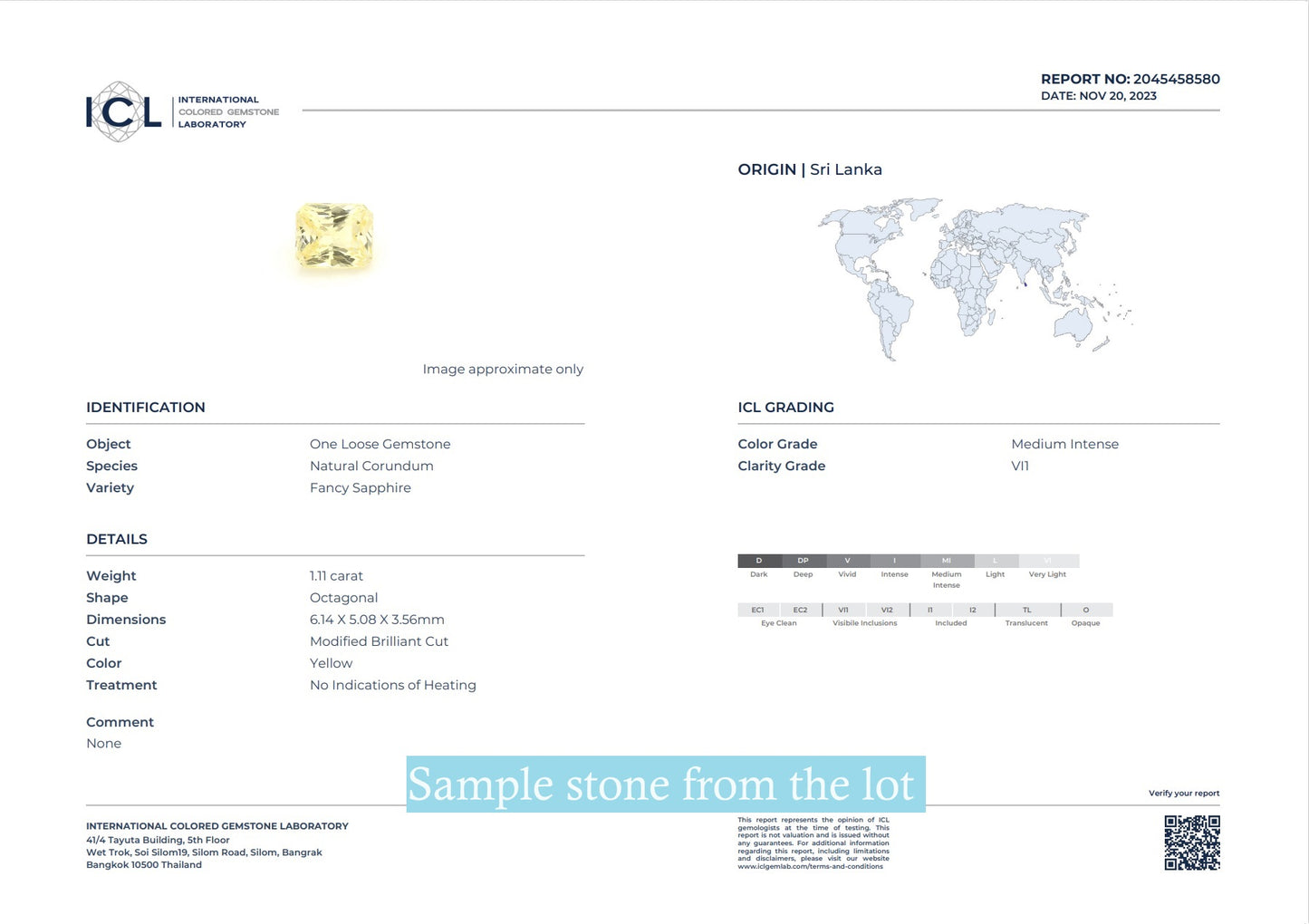 Sapphires Unheated Gold, set 10 pcs